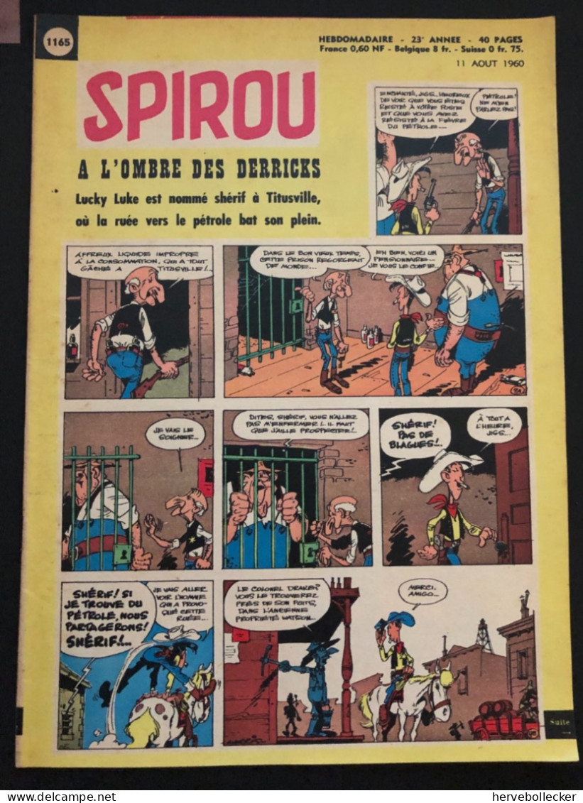 Spirou Hebdomadaire N° 1165 - 1960 - Spirou Magazine