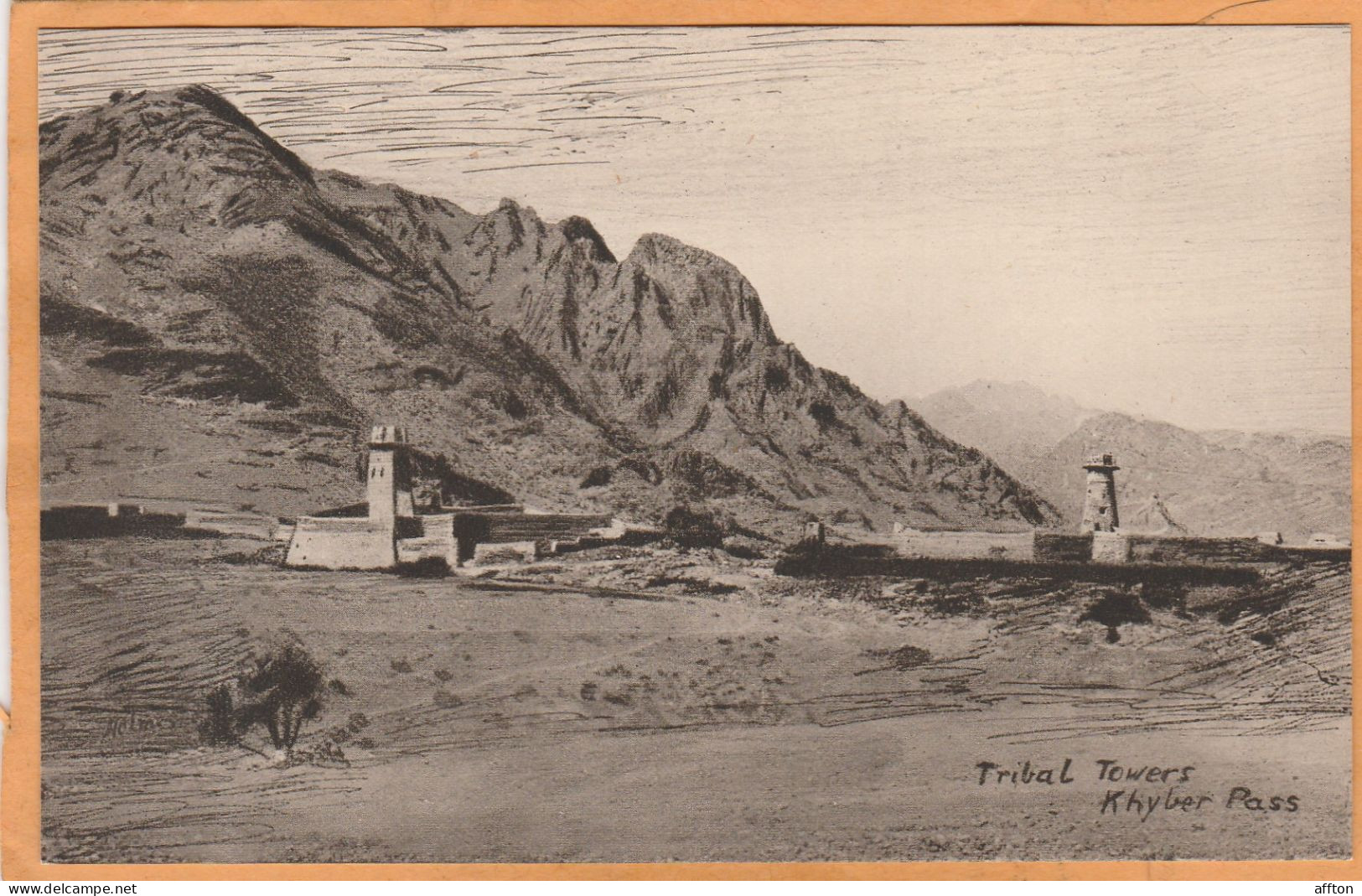 Khyber Pass Peshawar Pakistan Old Postcard - Pakistán