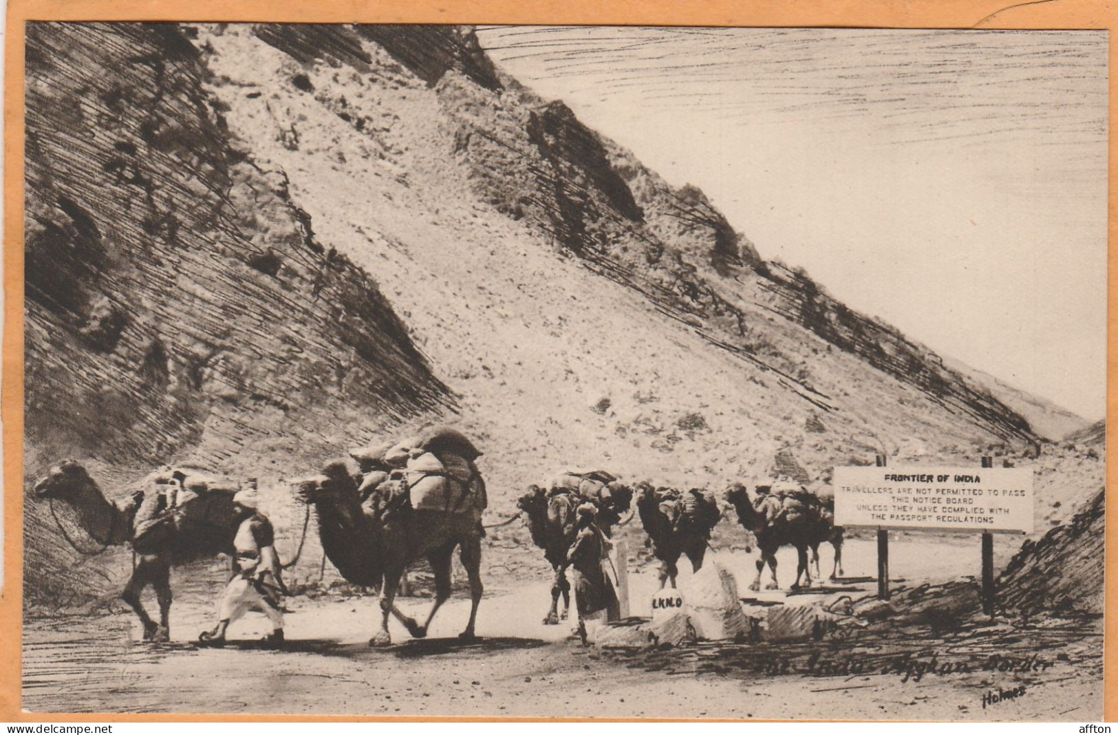 Khyber Pass Peshawar Pakistan Old Postcard - Pakistan