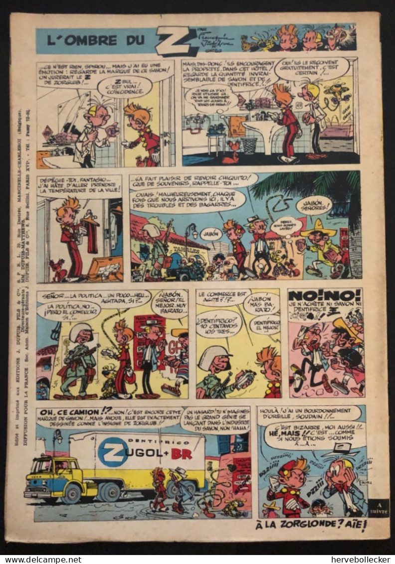 Spirou Hebdomadaire N° 1170 - 1960 - Spirou Magazine