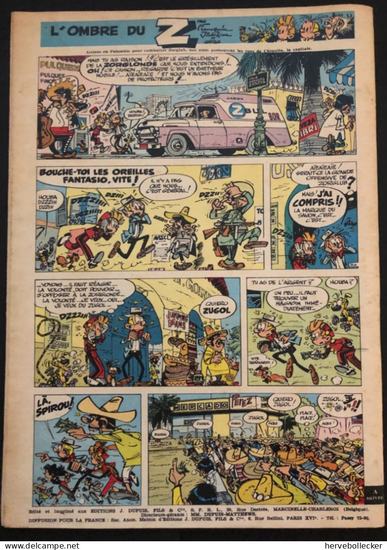 Spirou Hebdomadaire N° 1171 - 1960 - Spirou Magazine