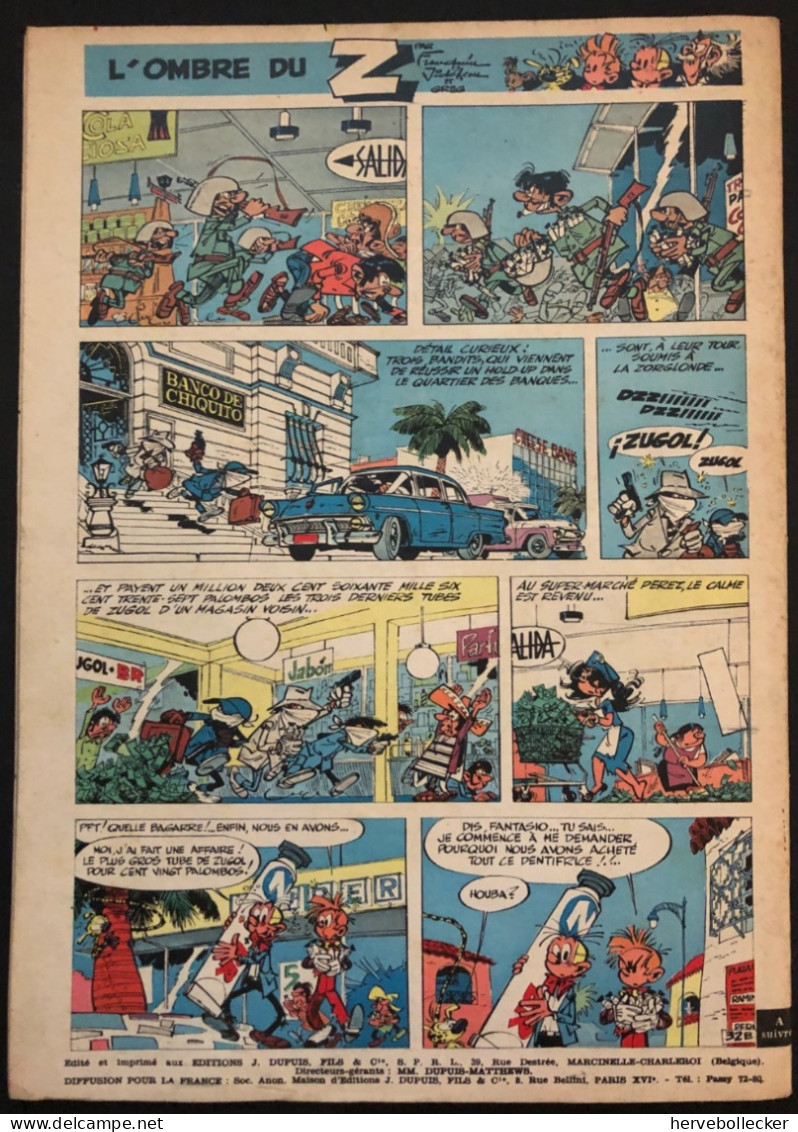 Spirou Hebdomadaire N° 1172 - 1960 - Spirou Magazine