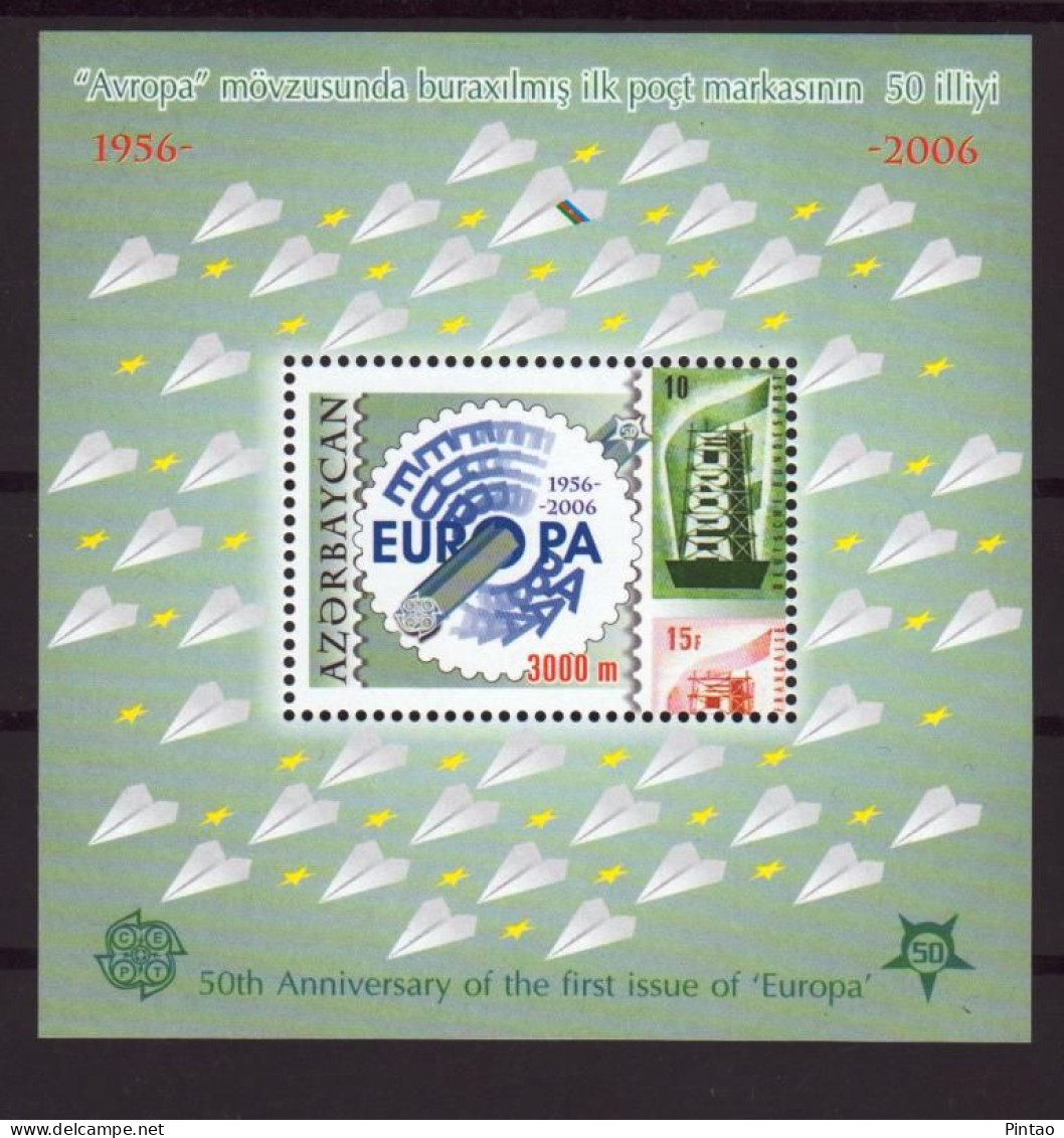 SSCF085r- Azerbaijão 2006- 50ºANIV. SELOS EUROPA- MNH - Azerbaïjan