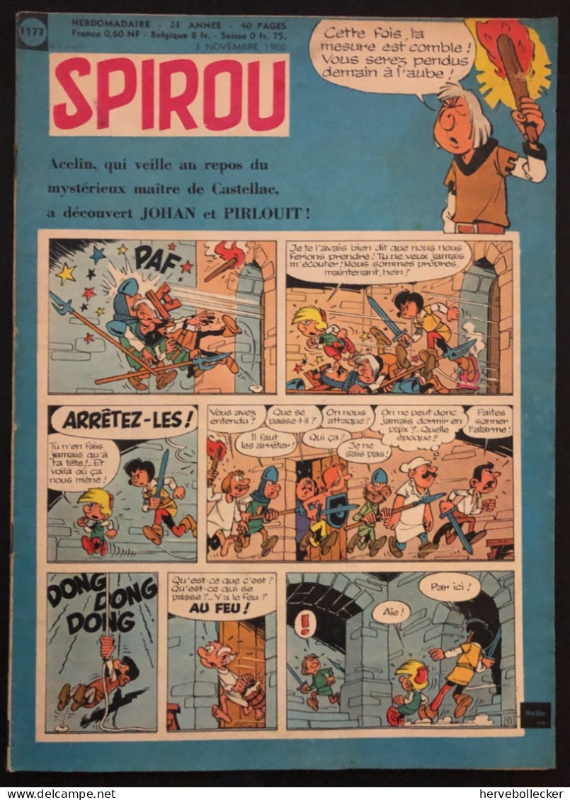 Spirou Hebdomadaire N° 1177 - 1960 - Spirou Magazine