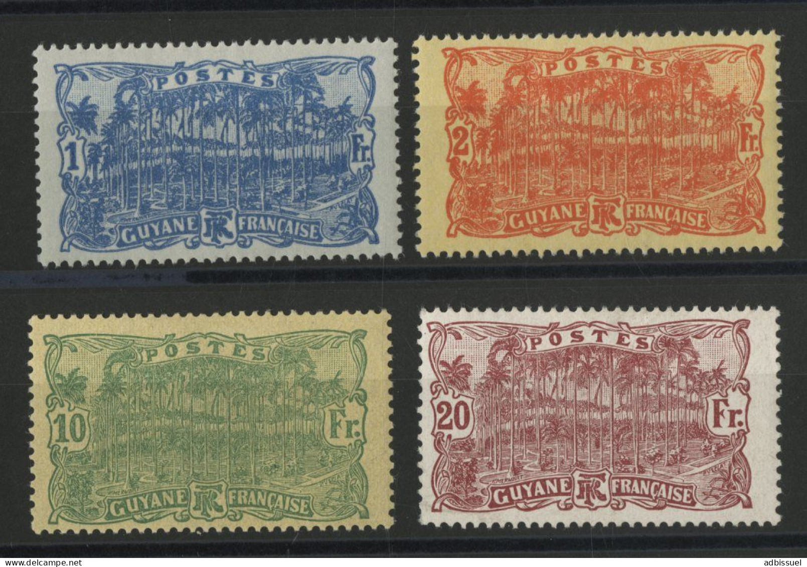 COLONIES GUYANE N° 87 à 90 Neufs * (MH) Cote 39 € TB - Unused Stamps