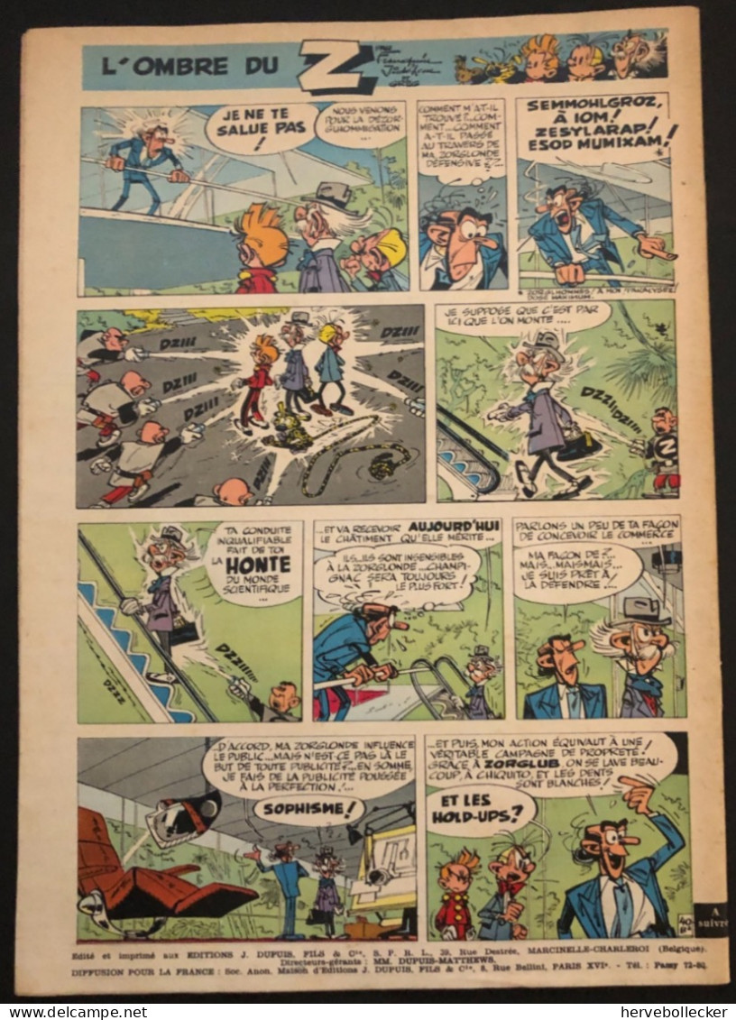 Spirou Hebdomadaire N° 1180 - 1960 - Spirou Magazine