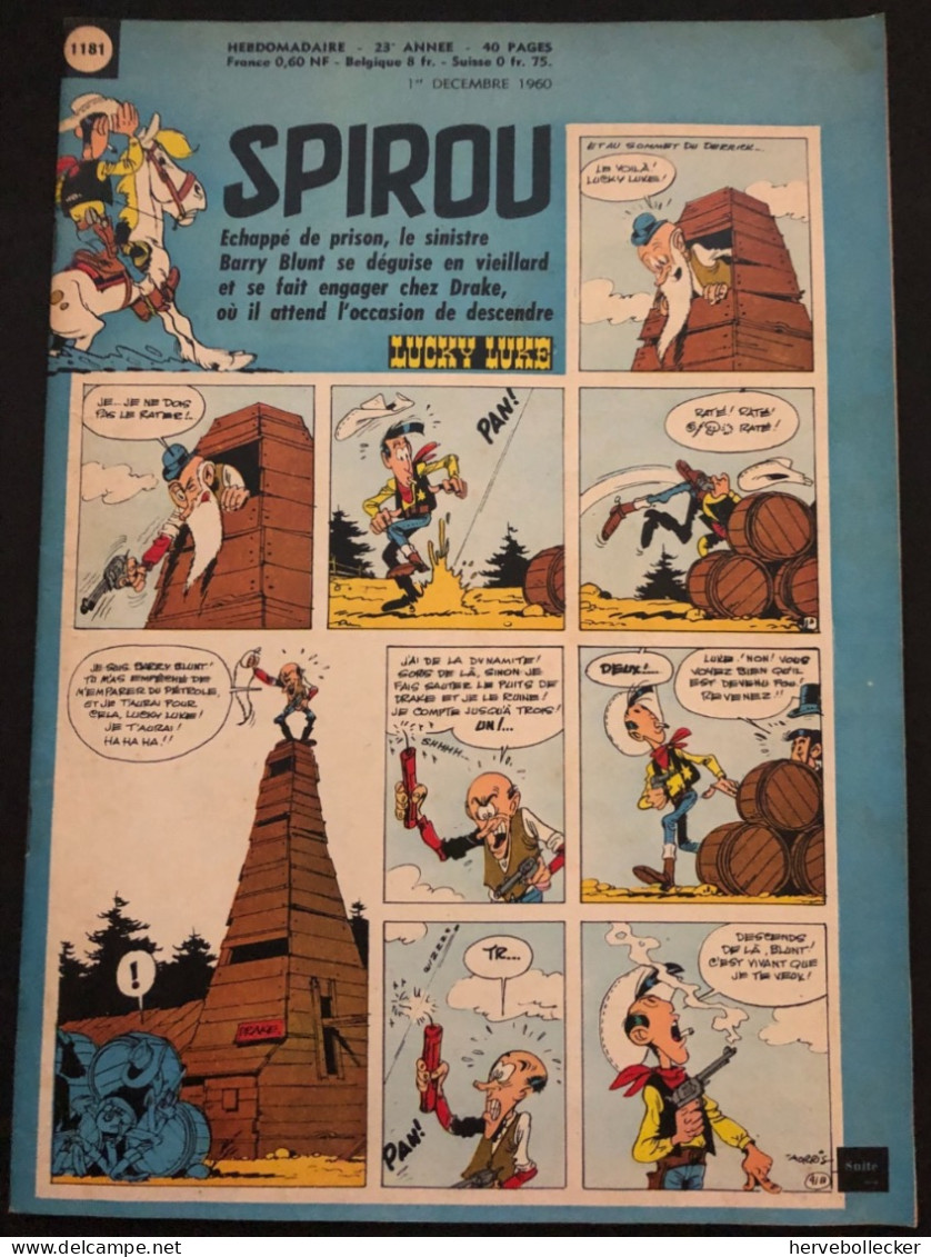 Spirou Hebdomadaire N° 1181 - 1960 - Spirou Magazine