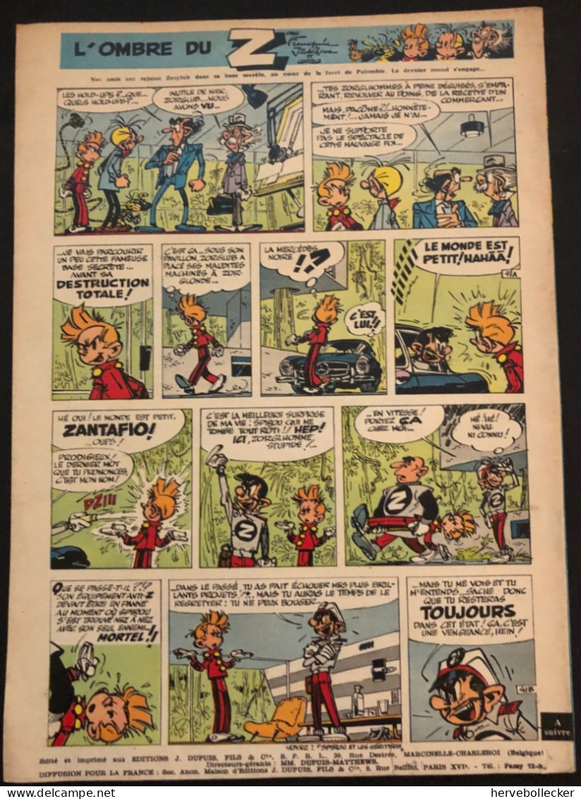 Spirou Hebdomadaire N° 1181 - 1960 - Spirou Magazine