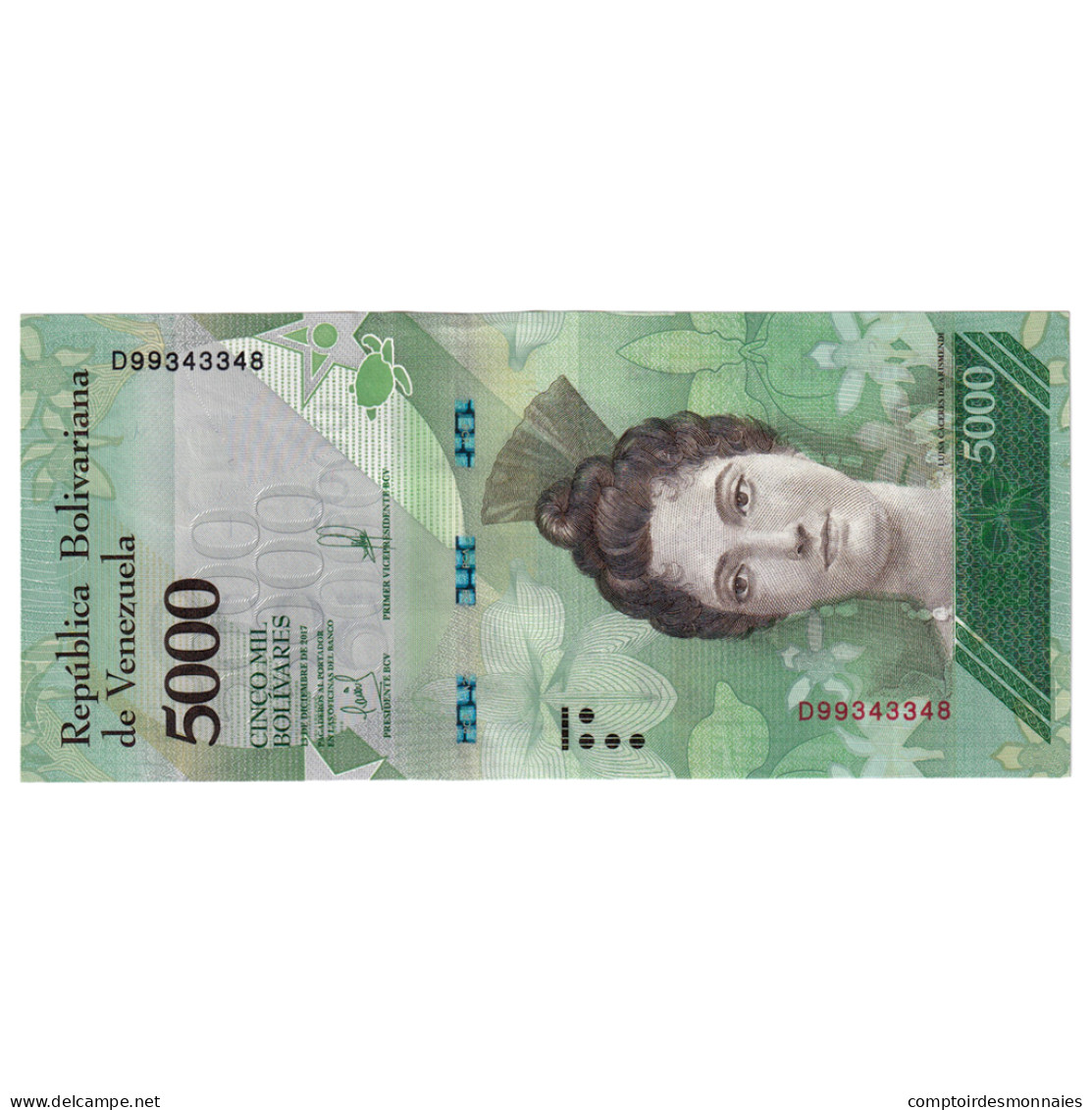 Billet, Venezuela, 5000 Bolivares, 2017, 2017-12-13, NEUF - Venezuela