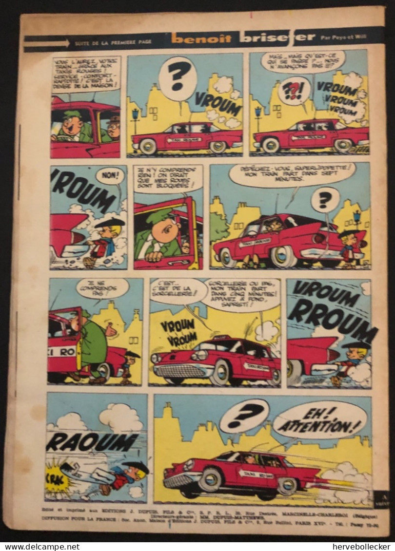 Spirou Hebdomadaire N° 1187 - 1961 - Spirou Magazine