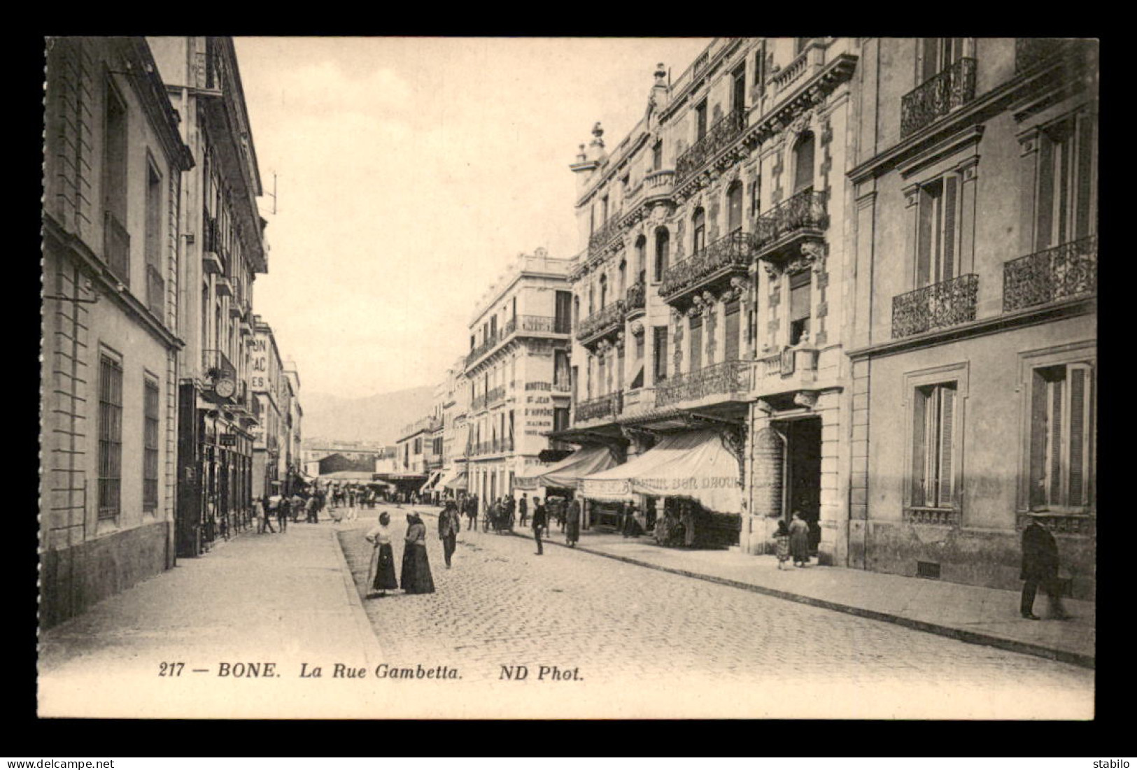 ALGERIE - BONE - RUE GAMBETTA - BAR DAHOUD - Annaba (Bône)