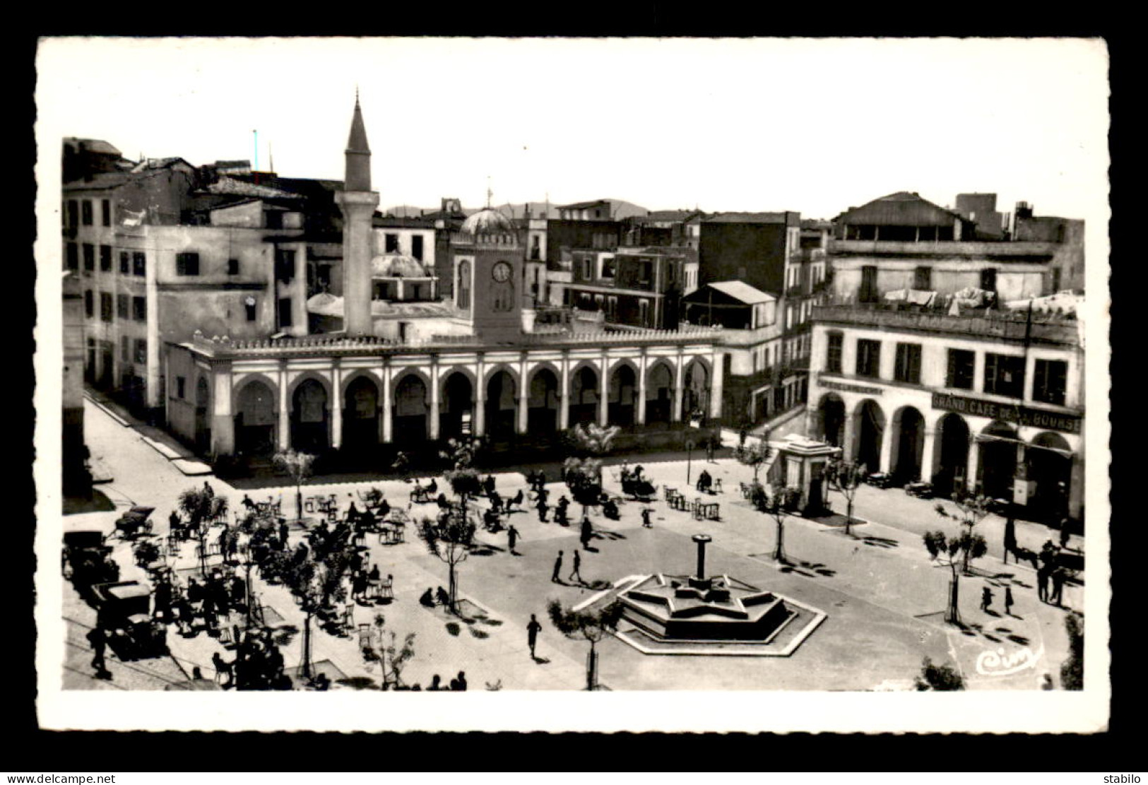 ALGERIE - BONE - PLACE D'ARMES ET MOSQUEE - Annaba (Bône)