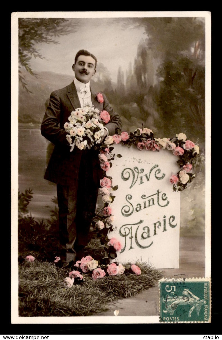 PRENOMS - MARIE - HOMME ET FLEURS - Nomi