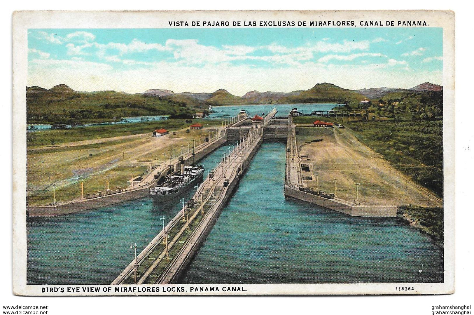 6 Postcards Lot Panama Canal & Canal Zone Construction Miroflores & Pedro Miguel Locks Palace Christobal Docks Unposted - Panama