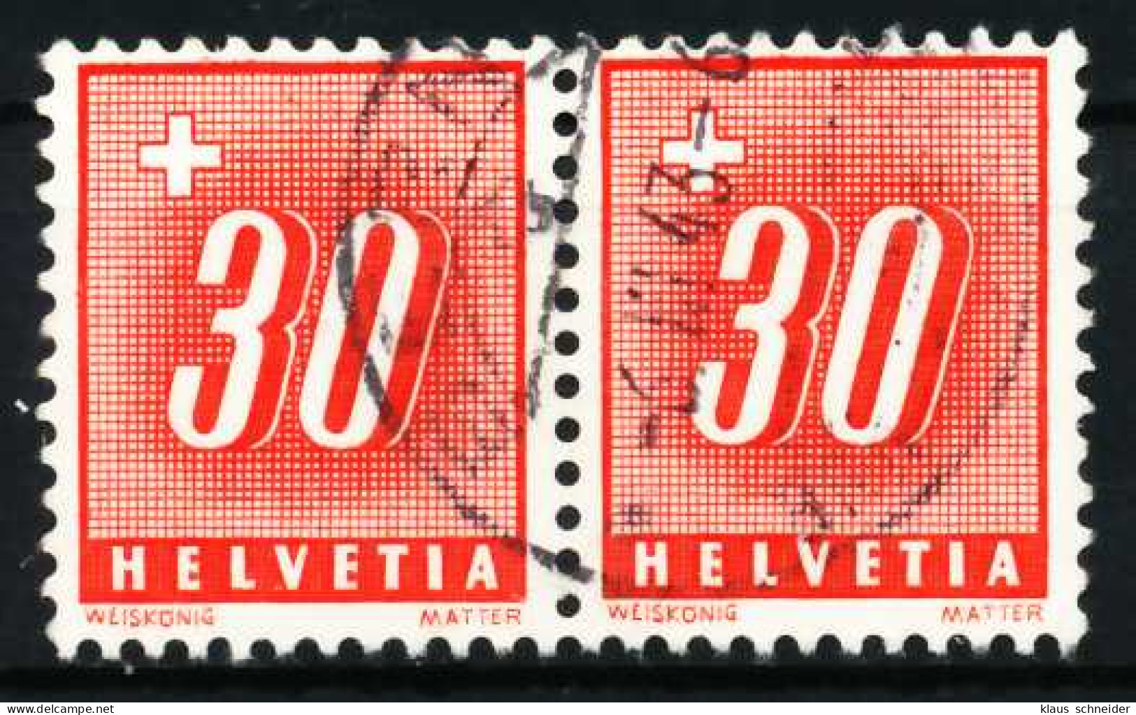 SCHWEIZ PORTO Nr 59z Gestempelt WAAGR PAAR X631EB6 - Postage Due