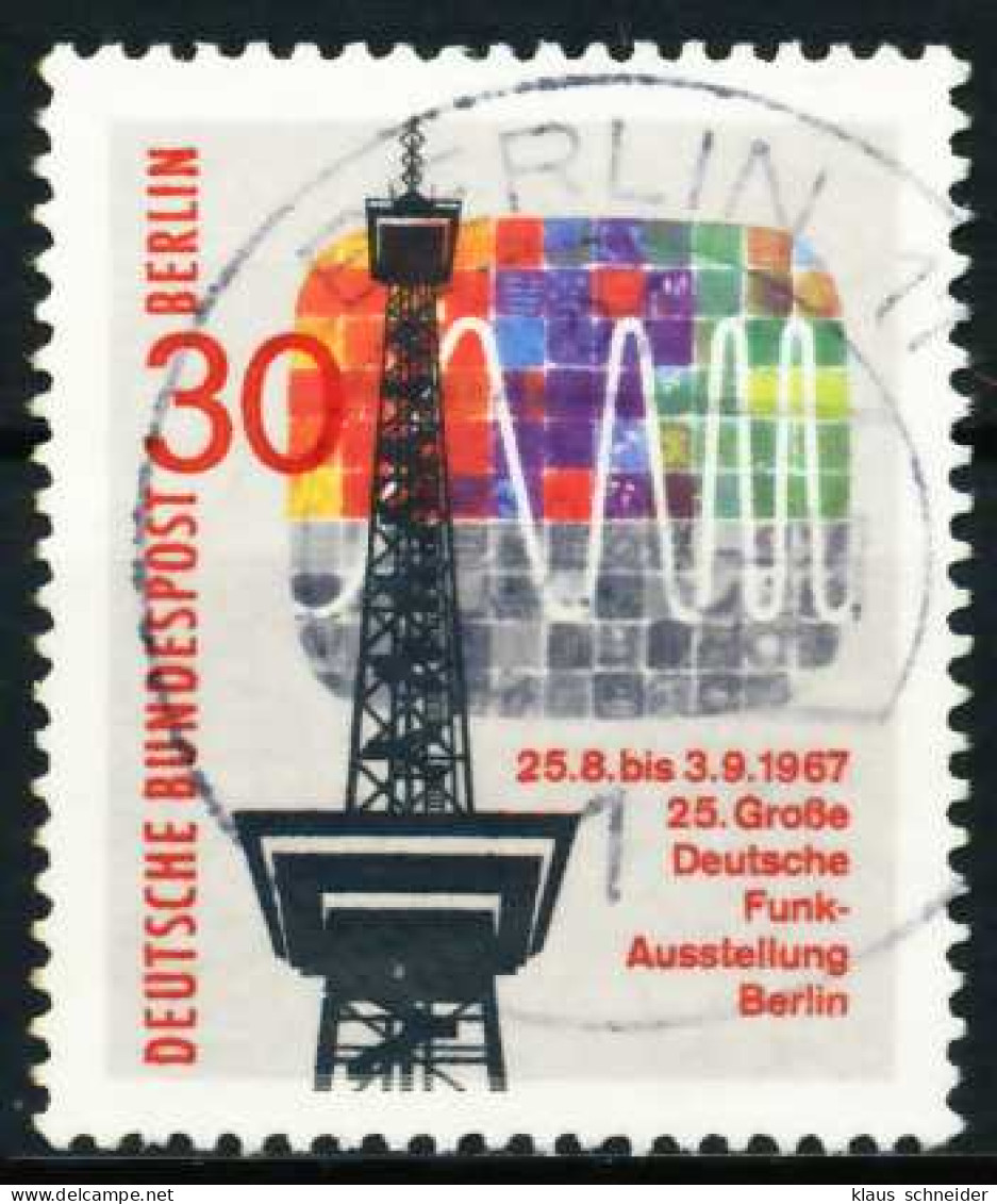 BERLIN 1967 Nr 309 Zentrisch Gestempelt X639866 - Gebruikt