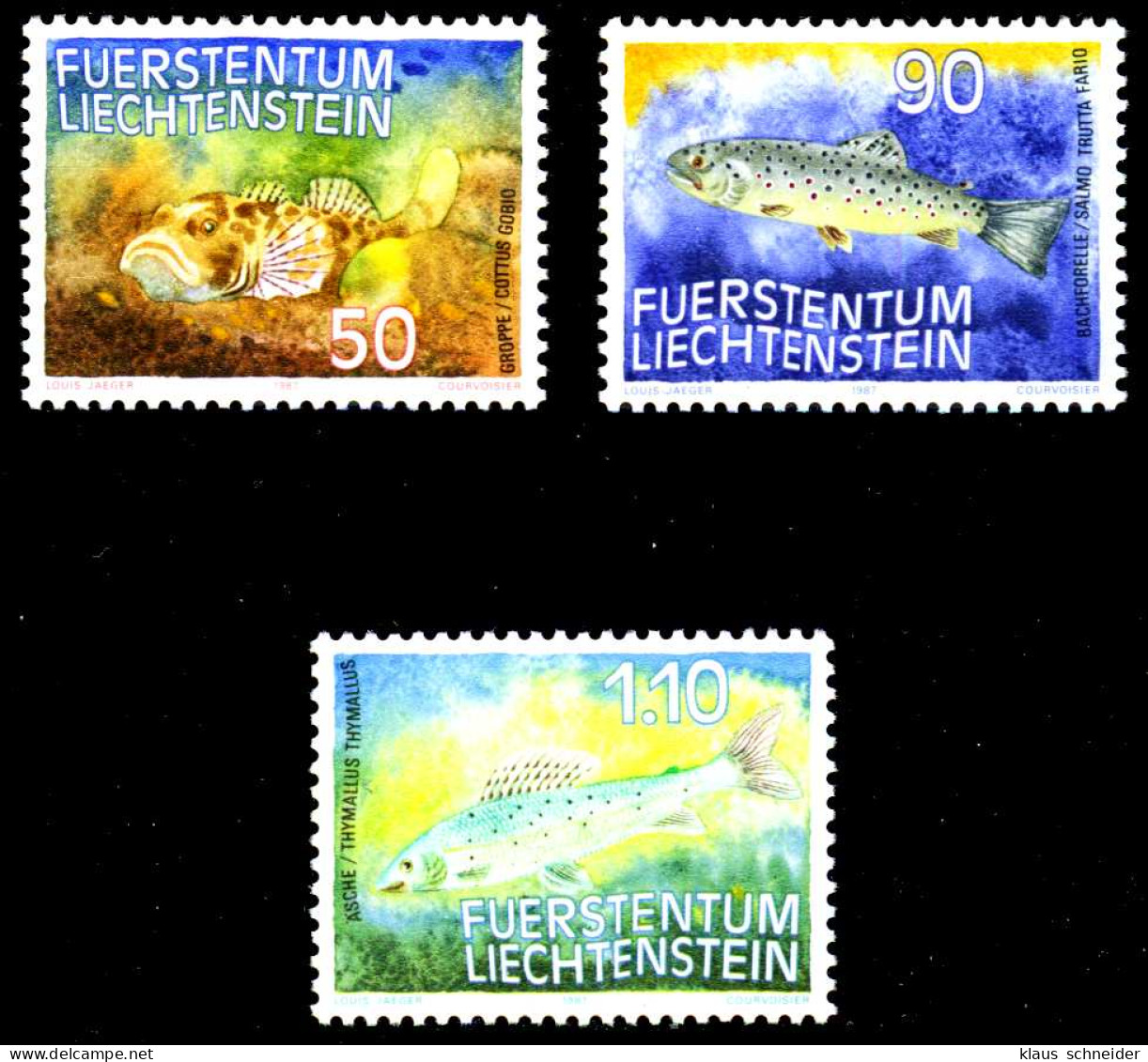 LIECHTENSTEIN 1987 Nr 922-924 Postfrisch SB46276 - Unused Stamps