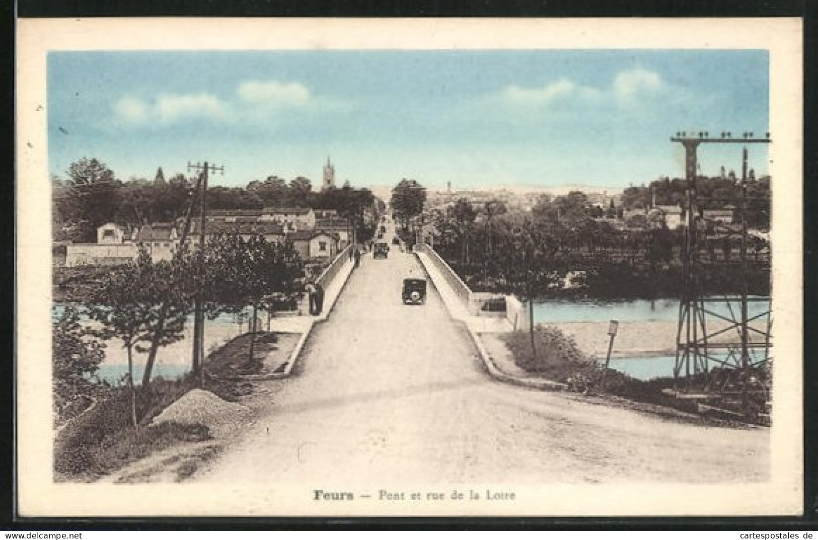 CPA Feurs, Pont Et Rue De La Loire  - Feurs