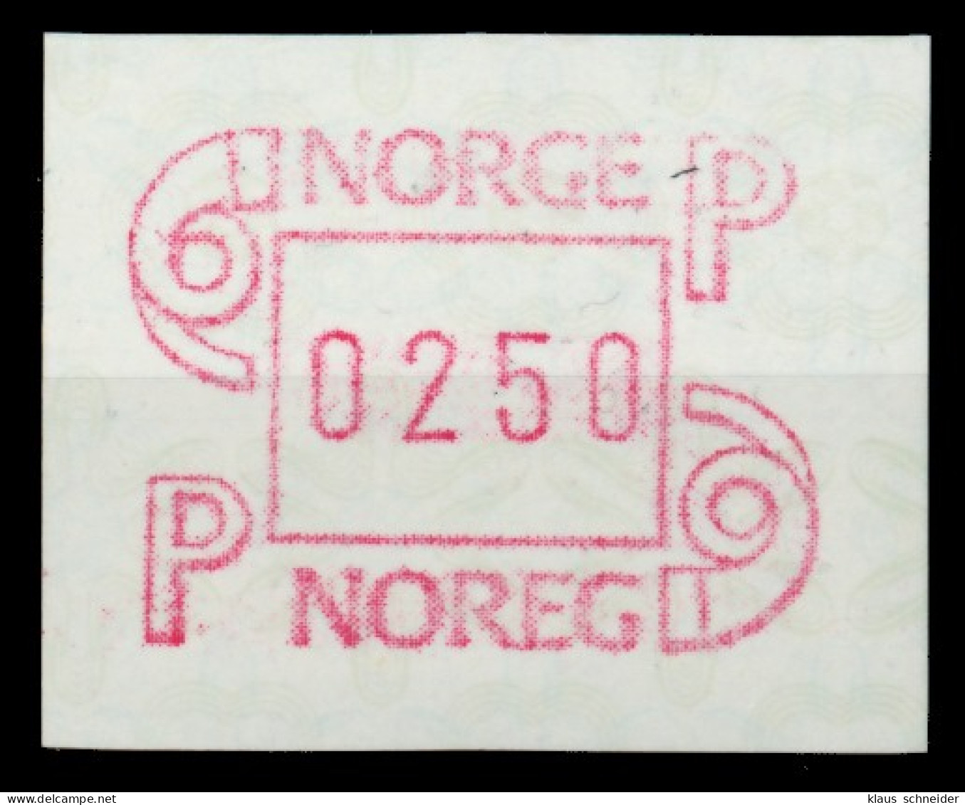 NORWEGEN ATM Nr ATM3-250 Postfrisch X911B5A - Timbres De Distributeurs [ATM]