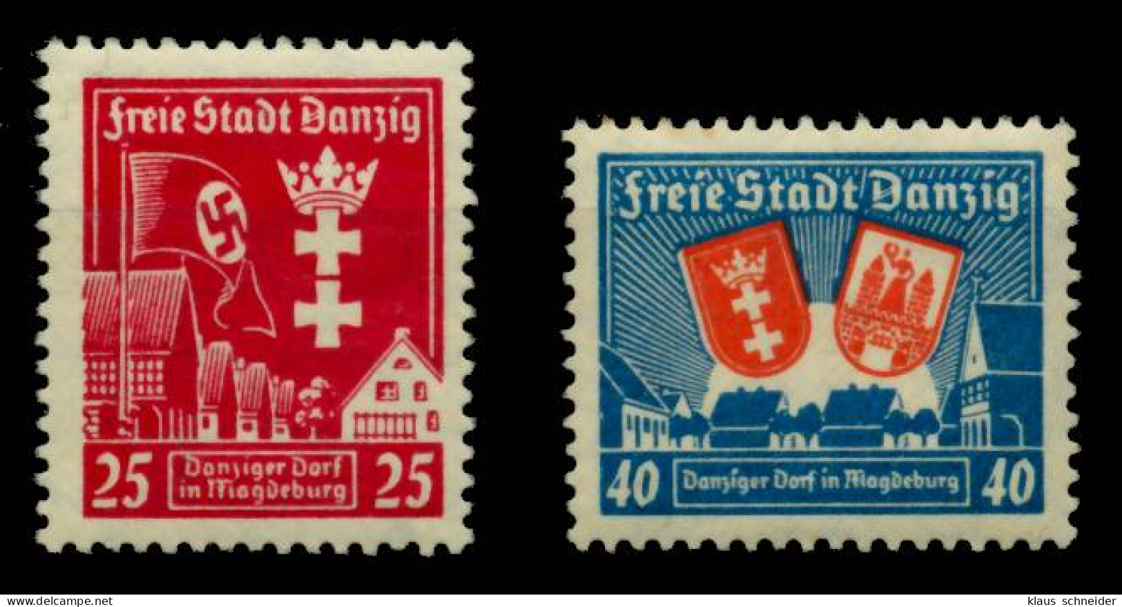 DANZIG 1937 Nr 274-275 Postfrisch X6BE1FE - Mint