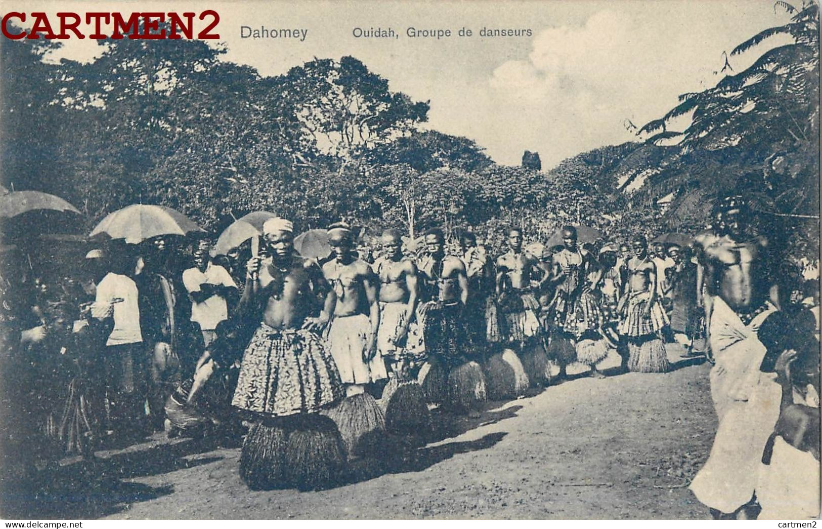 DAHOMEY BENIN OUIDAH GROUPE DE DANSEURS ETHNIC ETHNOLOGIE AFRIQUE - Dahome