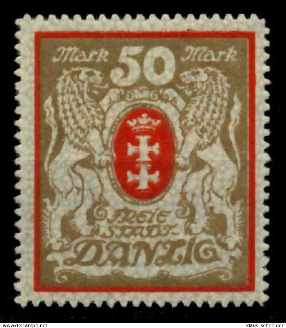 DANZIG 1922 Nr 100Xa Postfrisch X70C22A - Mint