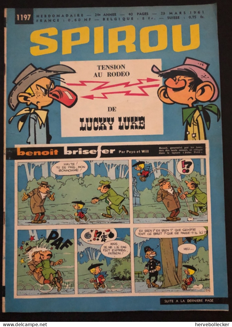 Spirou Hebdomadaire N° 1197 - 1961 - Spirou Magazine