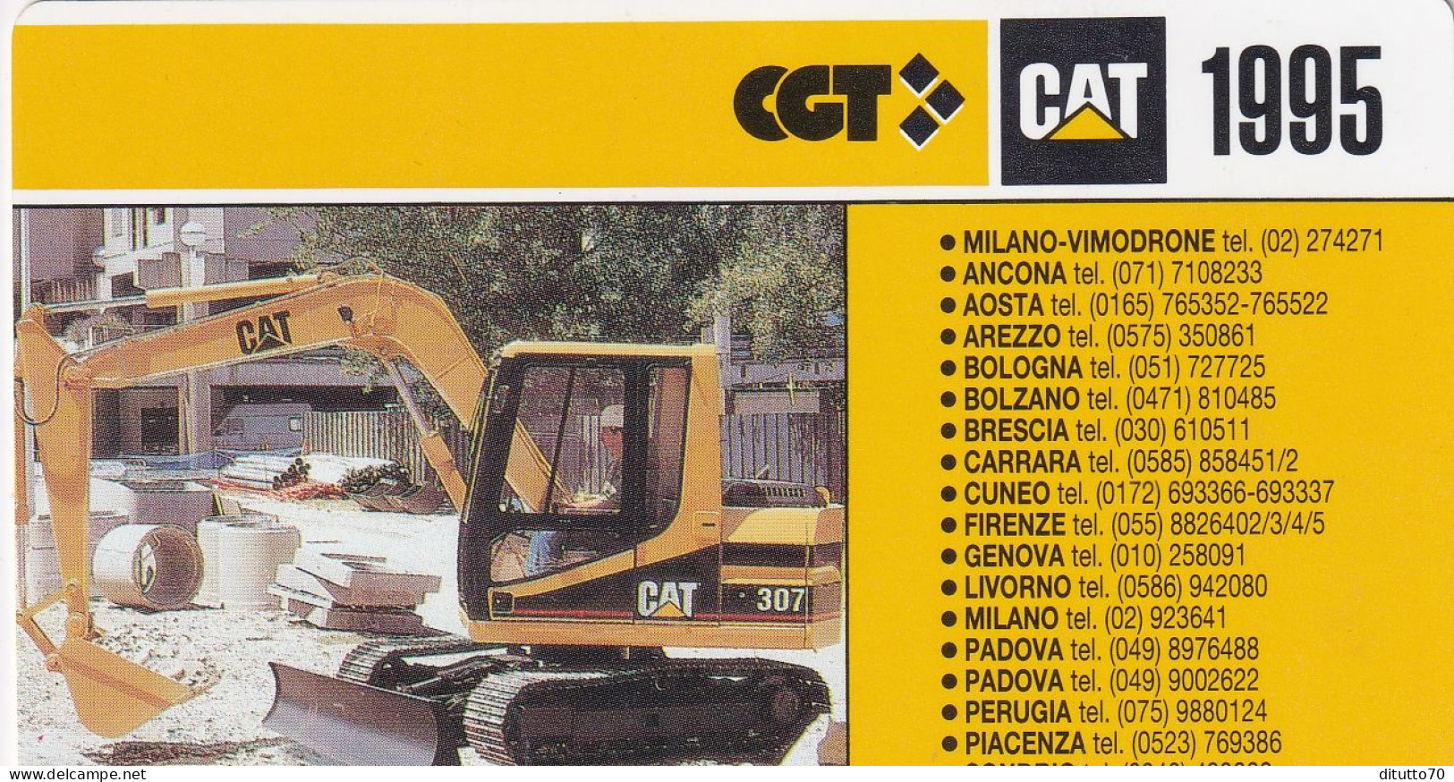 Calendarietto - Cgt - Cat - Anno 1995 - Petit Format : 1991-00