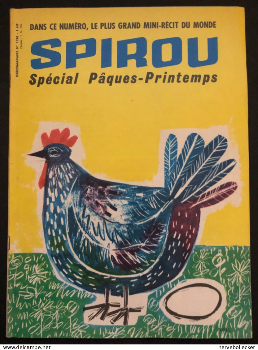 Spirou Hebdomadaire N° 1198 - 1961 - Spirou Magazine