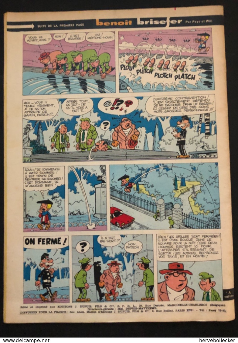 Spirou Hebdomadaire N° 1199 - 1961 - Spirou Magazine