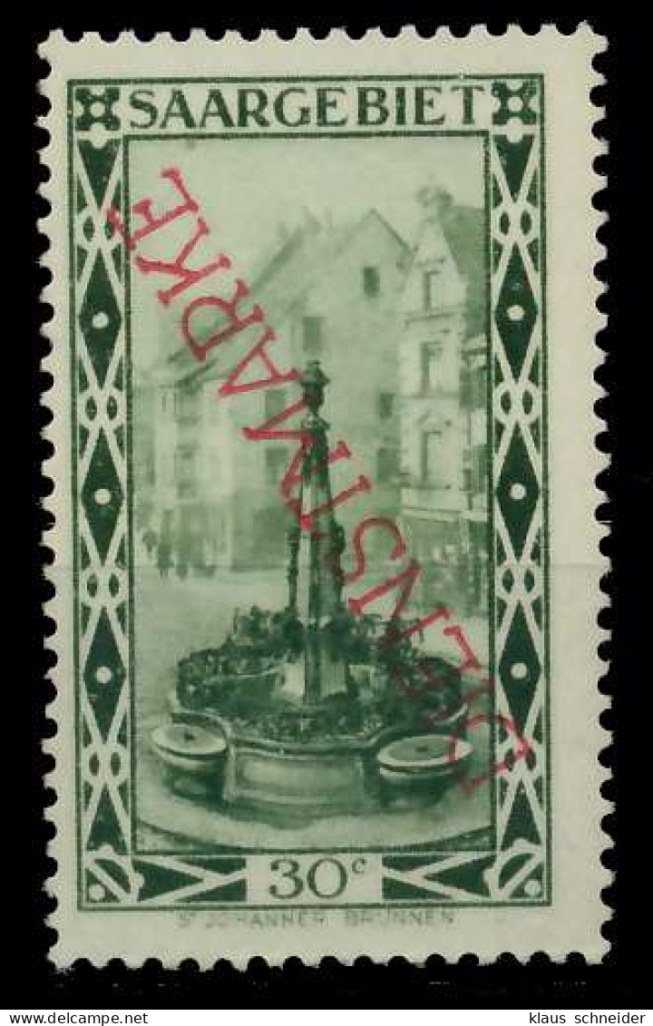 SAAR DIENSTMARKEN Nr 16a Ungebraucht X7DA682 - Unused Stamps