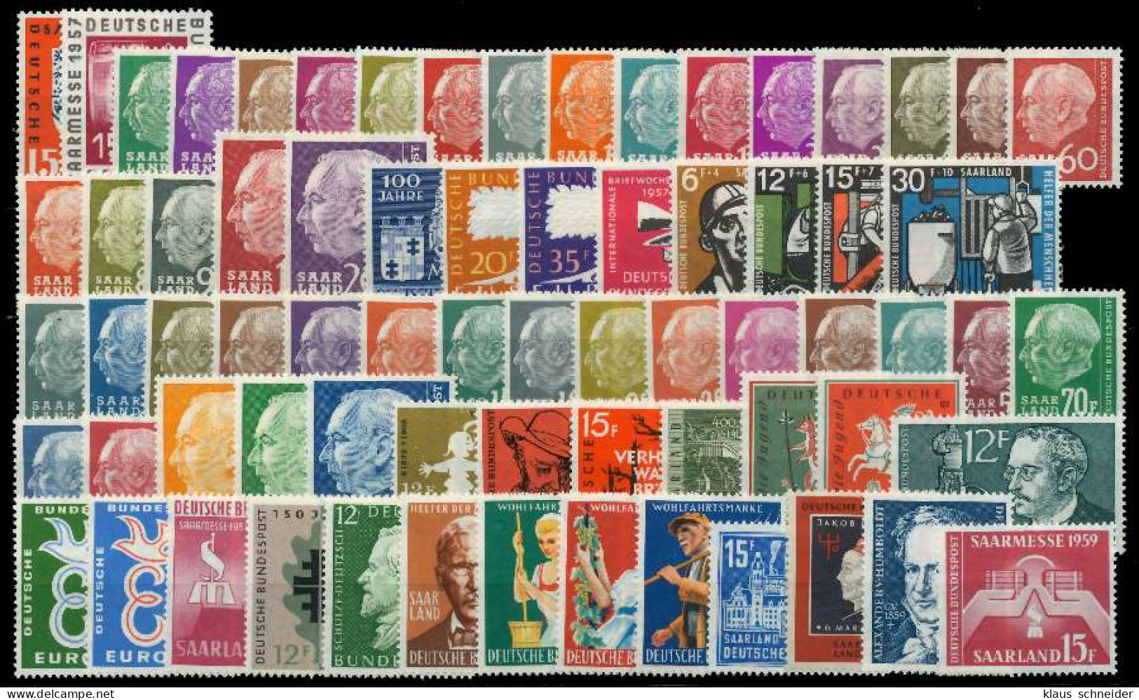 SAARLAND OPD Nr 379-448 Postfrisch SA S5269C2 - Unused Stamps