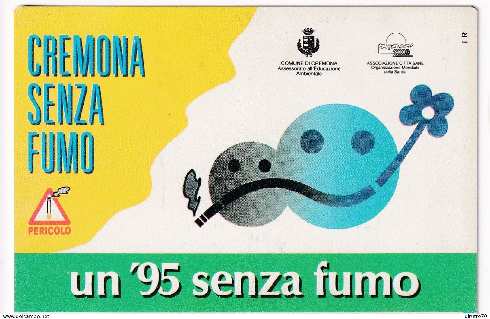 Calendarietto - Cremona Senza Fumo - Anno 1995 - Petit Format : 1991-00