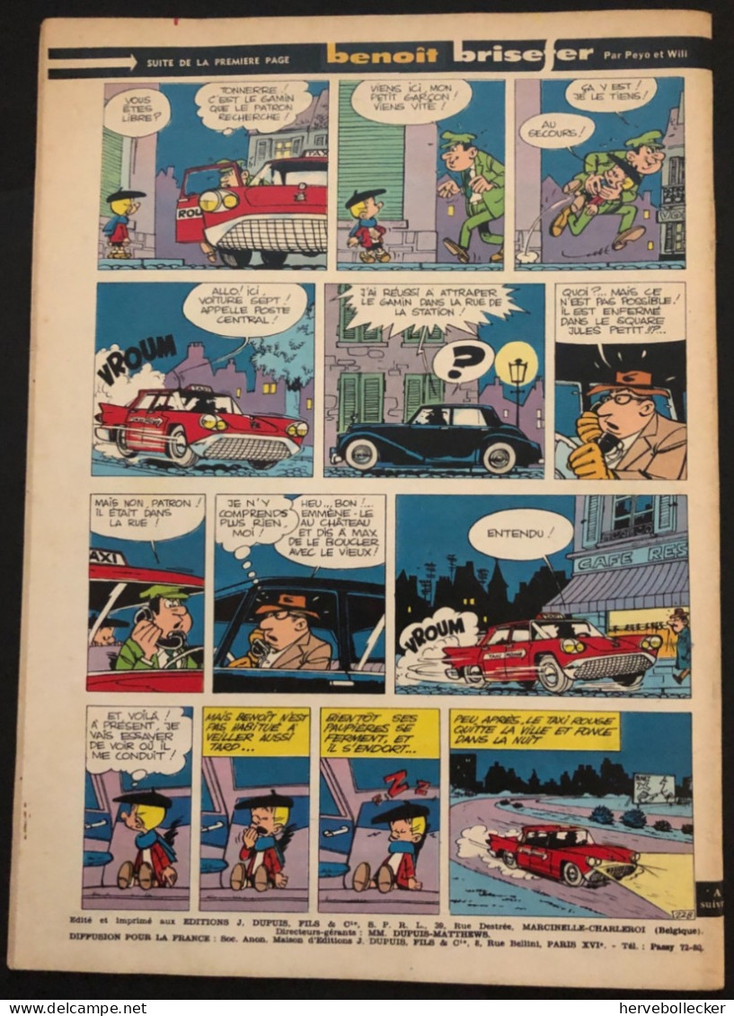 Spirou Hebdomadaire N° 1200 - 1961 - Spirou Magazine