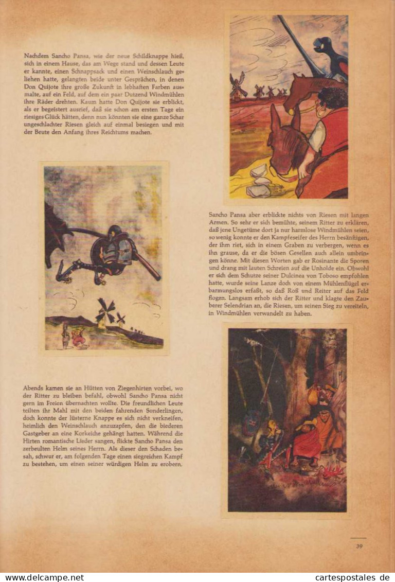 Sammelalbum 64 Seiten, Die Berühmten Abenteuer Von Münchhausen & Don Quijote  - Sammelbilderalben & Katalogue