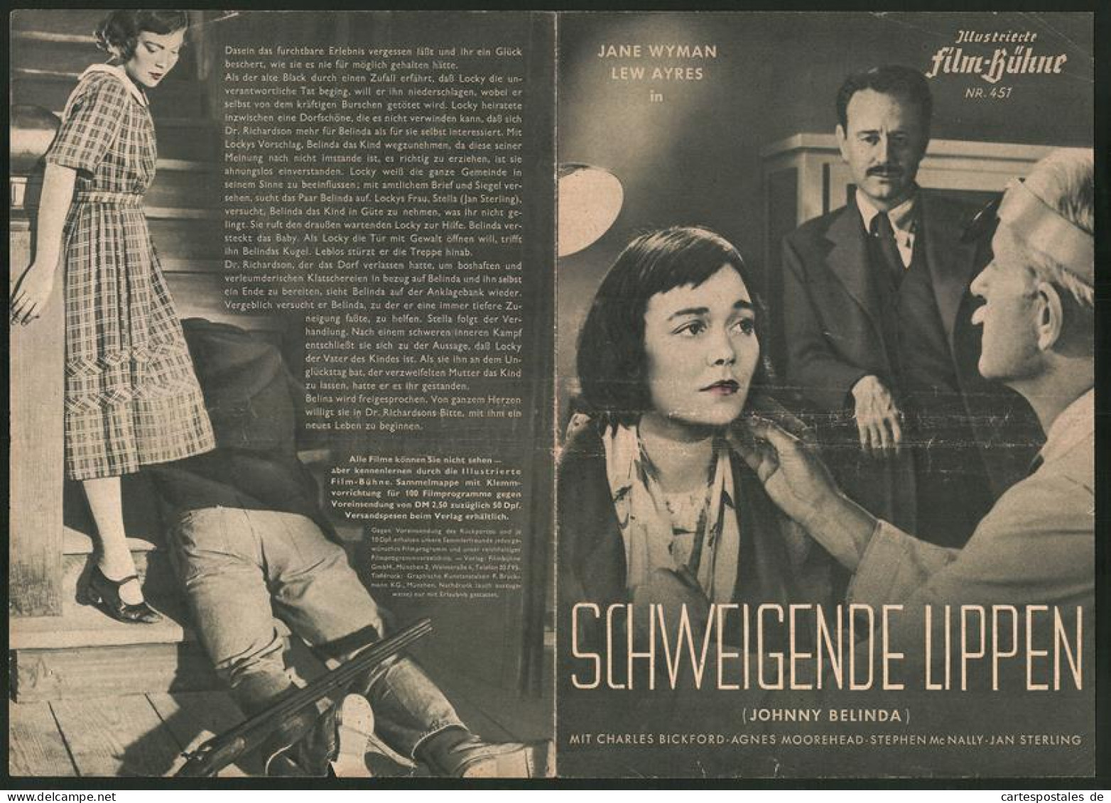 Filmprogramm IFB Nr. 451, Schweigende Lippen, Jane Wyman, Lew Ayres, Regie: Jean Negulesco  - Magazines