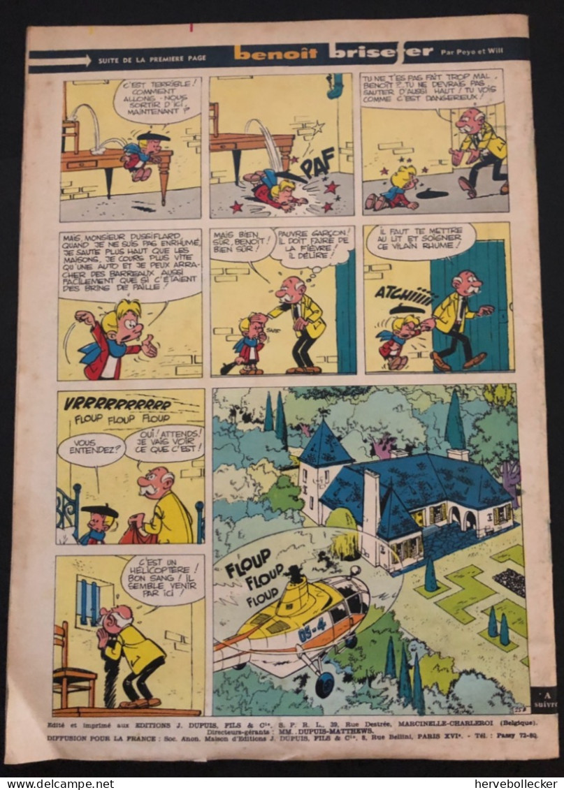 Spirou Hebdomadaire N° 1202 - 1961 - Spirou Magazine