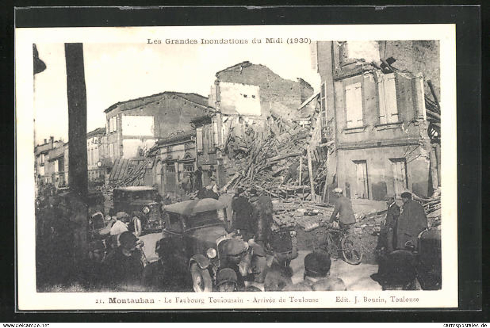 AK Inondations Du Midi 1930, Montauban - Le Faubourg Touiousain, Hochwasser  - Inondazioni