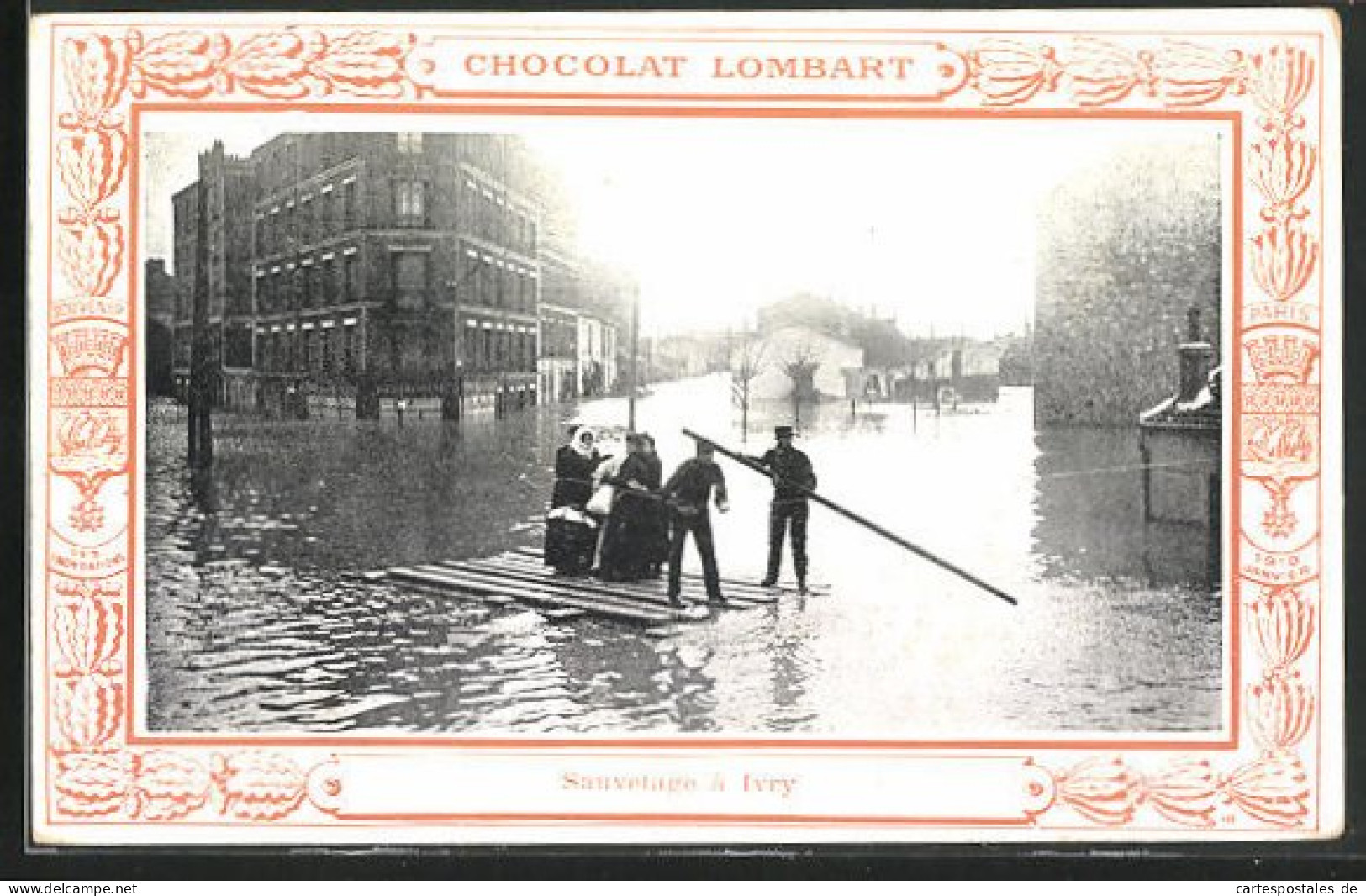 AK Inondations 1910, Ivry - Sauvetage, Hochwasser  - Überschwemmungen