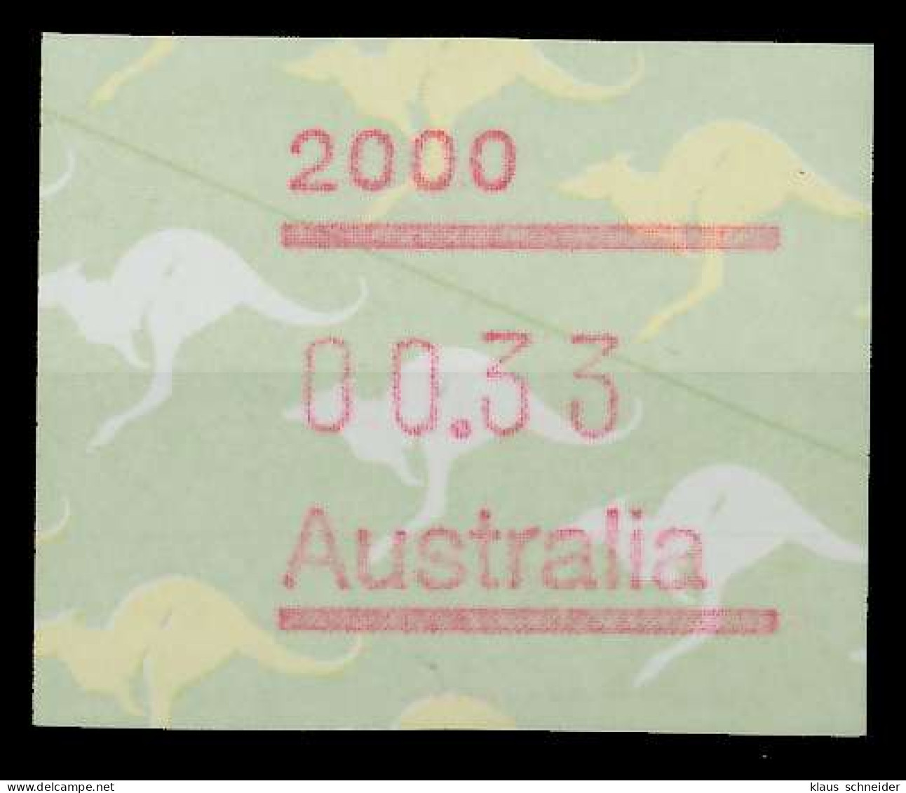 AUSTRALIEN ATM Nr ATM4-033 Postfrisch X7E638A - Machine Labels [ATM]