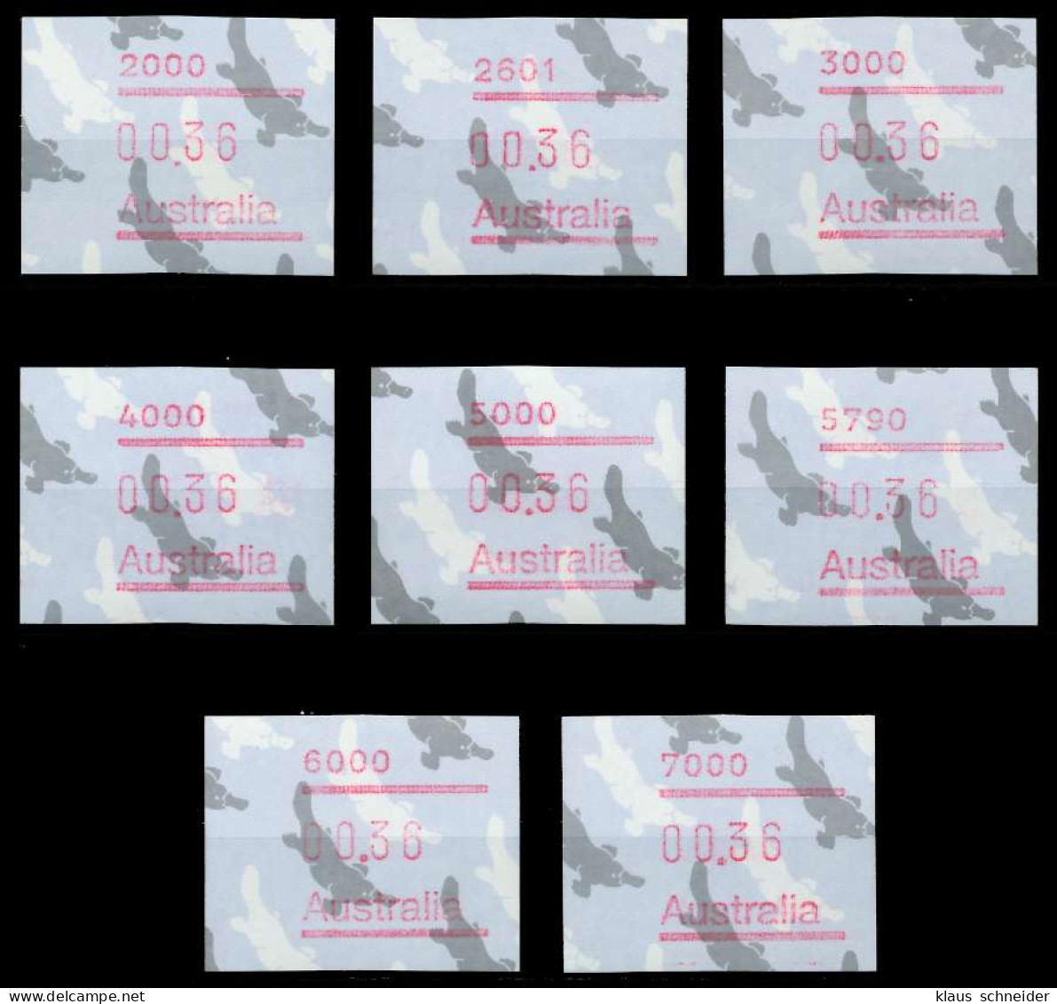 AUSTRALIEN ATM Nr ATM6 Postfrisch S0171F6 - Machine Labels [ATM]