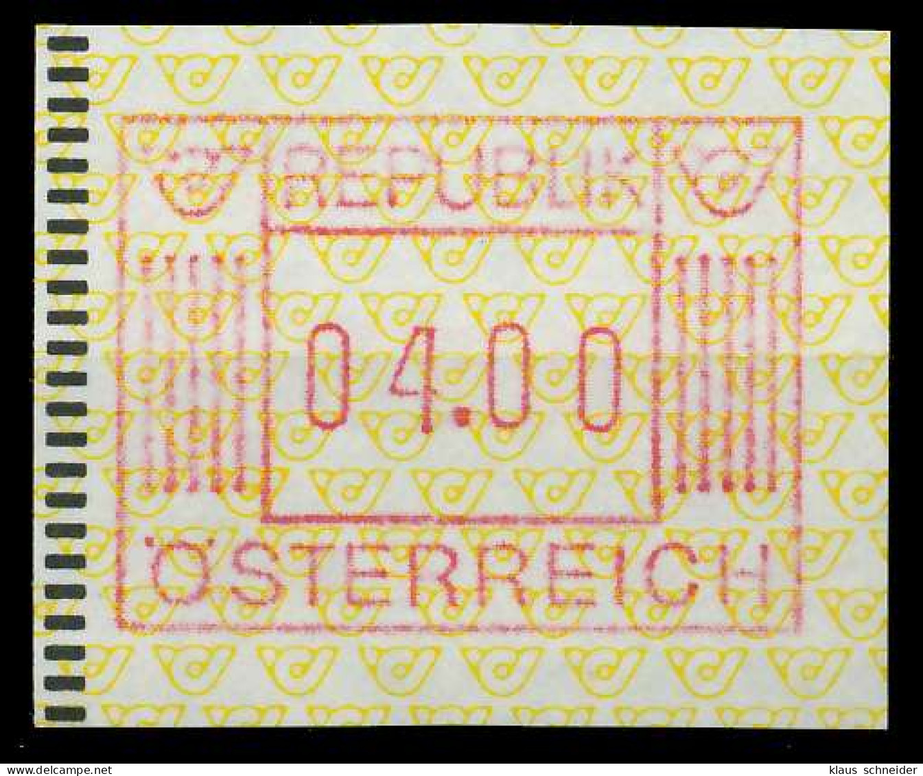 ÖSTERREICH AUTOMATENMARKEN Nr ATM 1-4S Postfrisch S56055E - Automatenmarken [ATM]