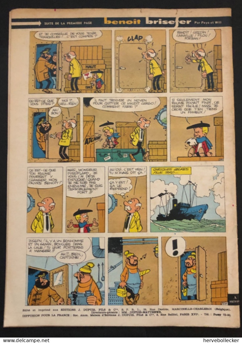 Spirou Hebdomadaire N° 1204 - 1961 - Spirou Magazine