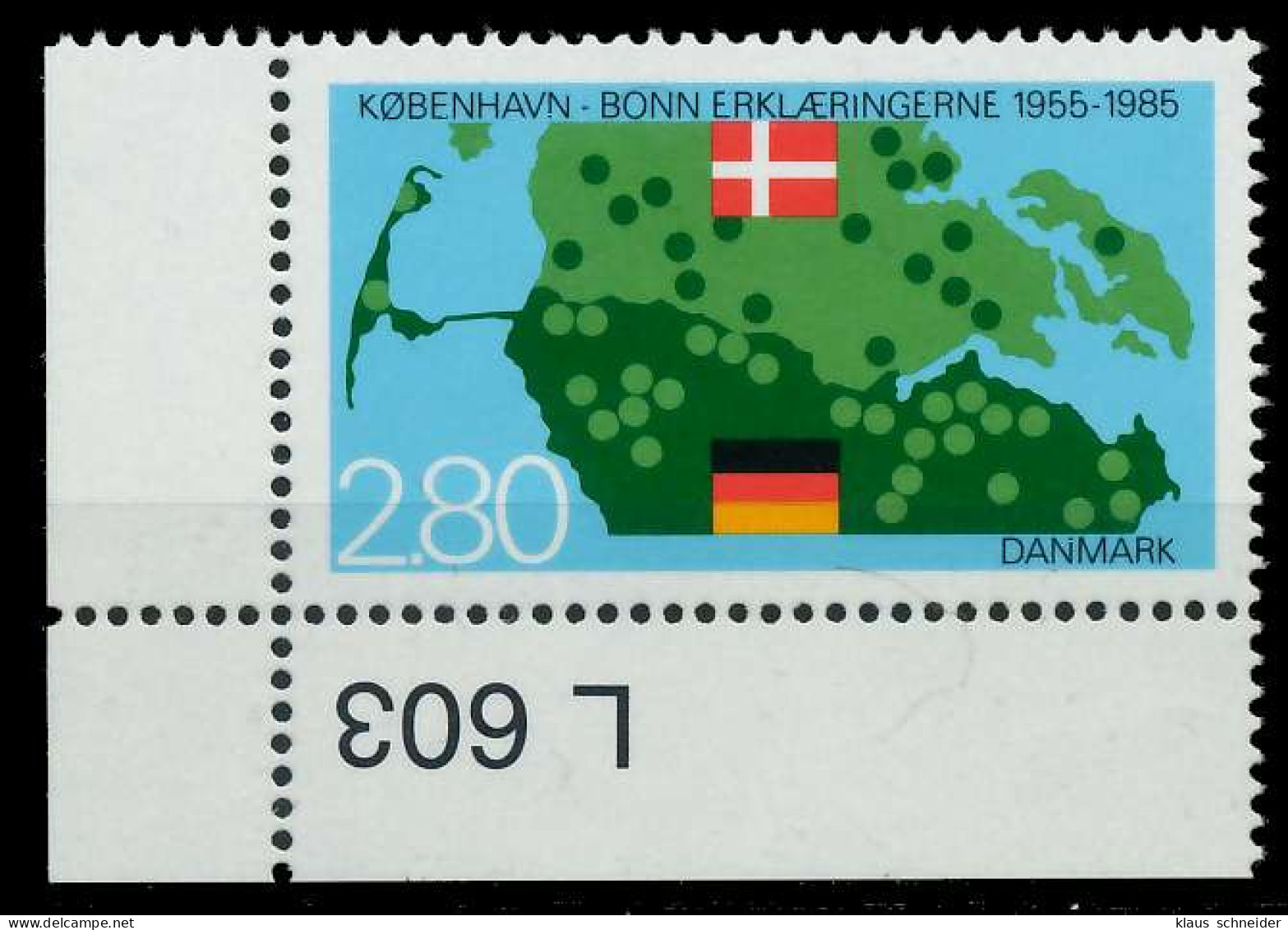 DÄNEMARK 1985 Nr 829 Postfrisch ECKE-ULI X7EC9DA - Ungebraucht