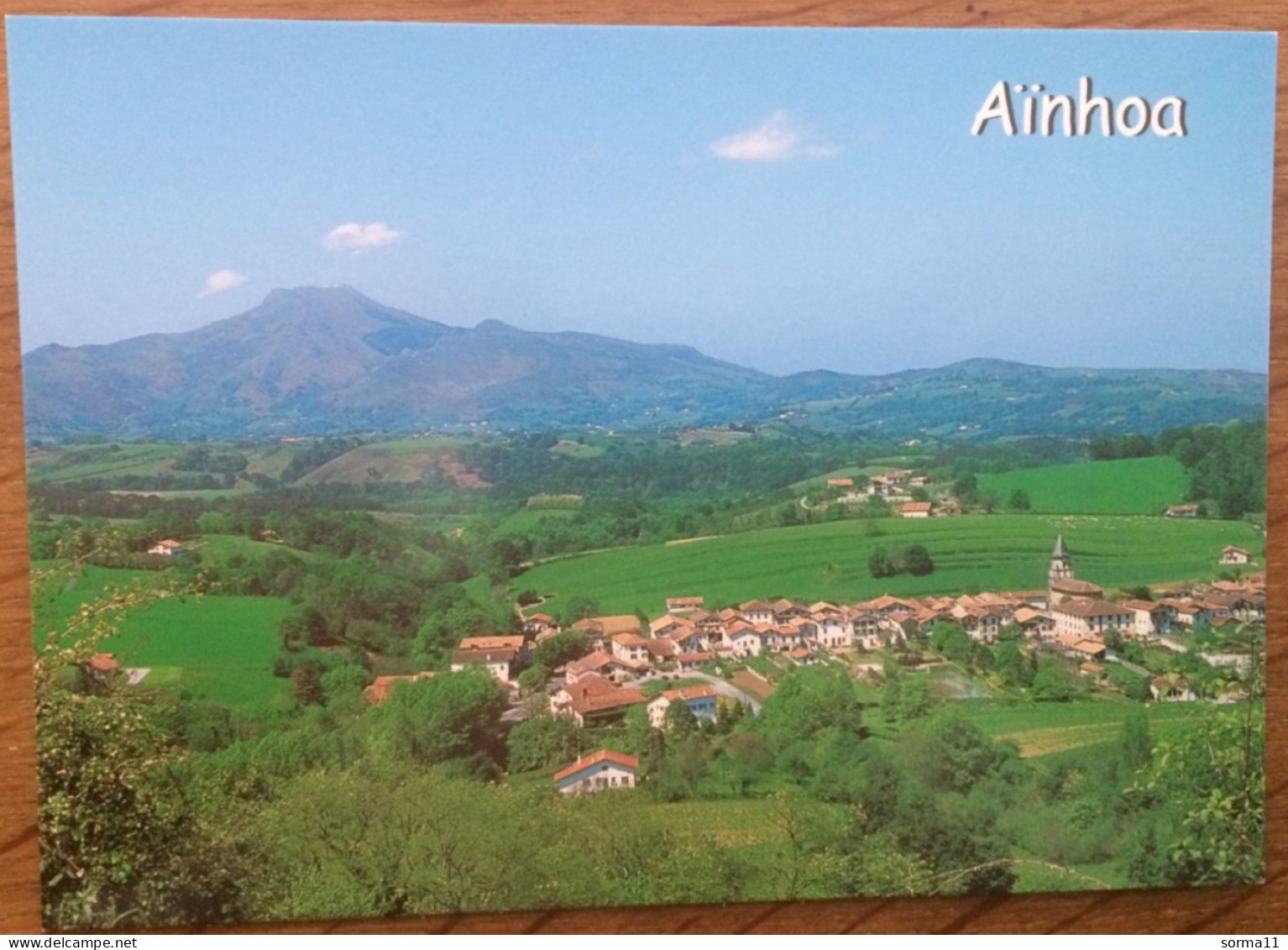 CP AINHOA 64 Vue Du Village Avec La Rhune - Ainhoa