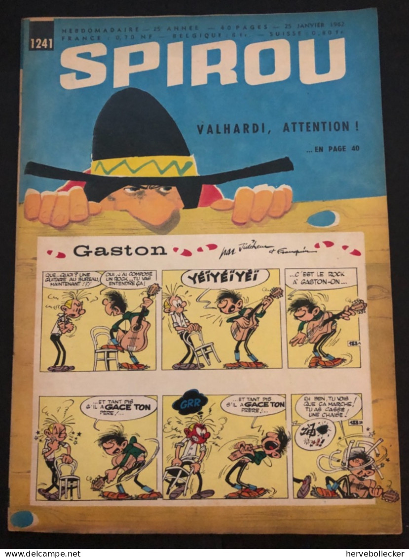 Spirou Hebdomadaire N° 1241 - 1962 - Spirou Magazine