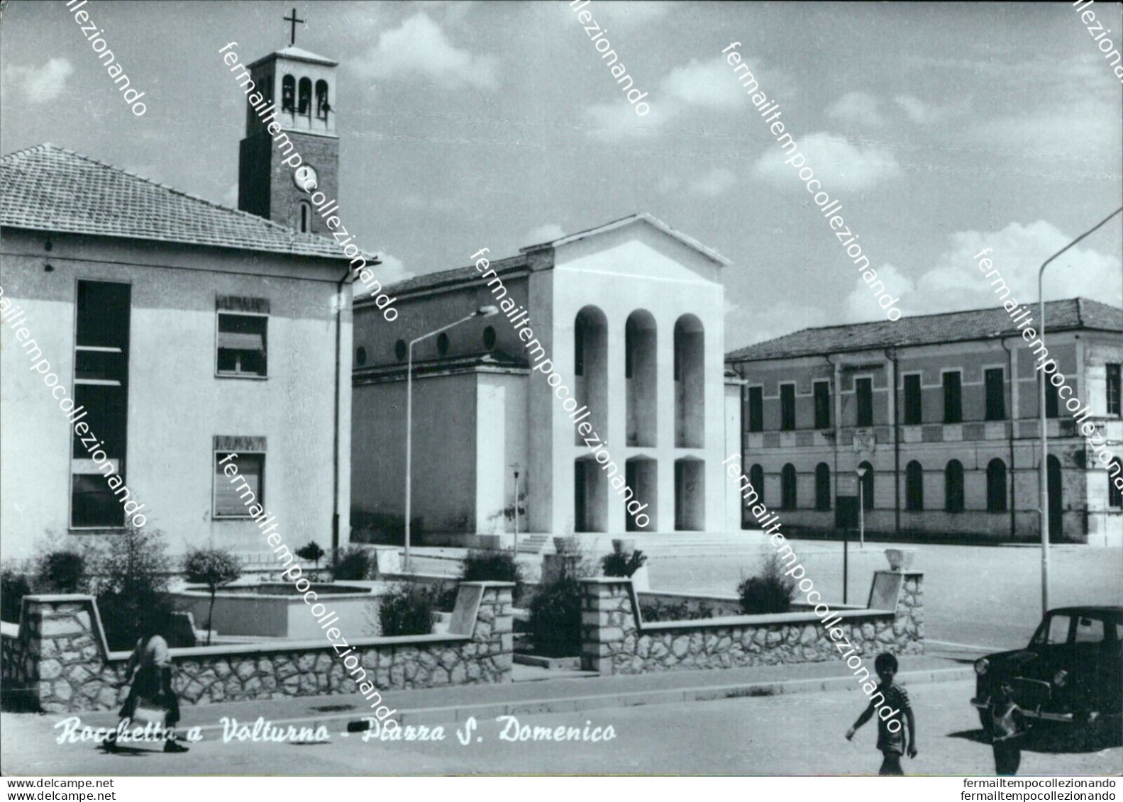 Cl549 Cartolina Rocchetta A Volturno Piazza S.domenico Provincia Di Campobasso - Campobasso