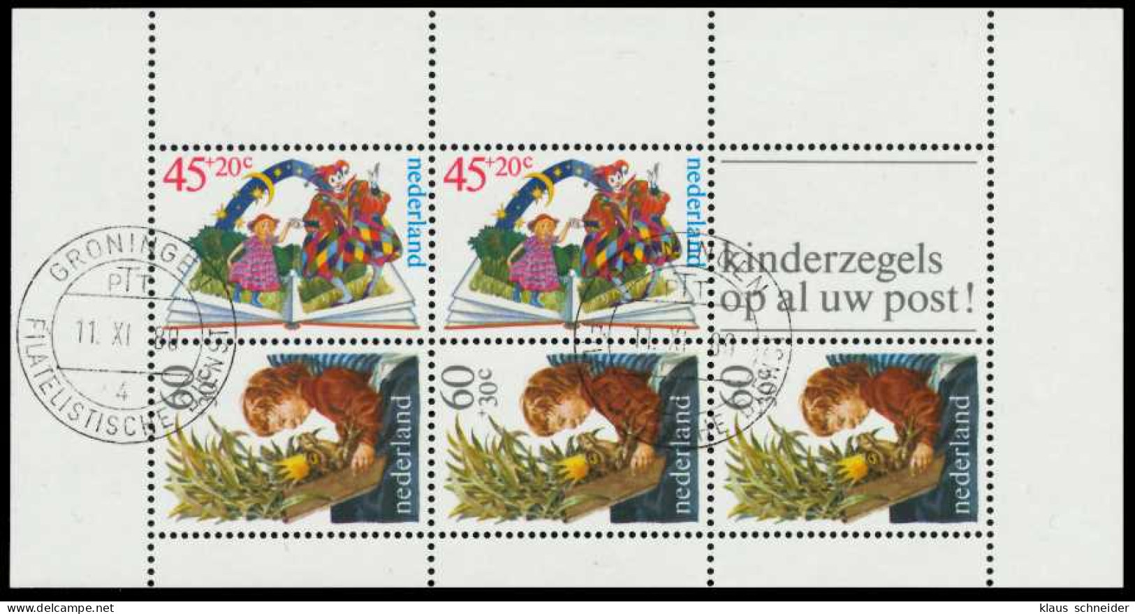 NIEDERLANDE Block 21 Zentrisch Gestempelt S01736E - Blocks & Sheetlets