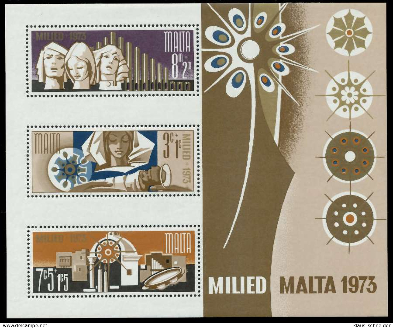 MALTA Block 3 Postfrisch S0174A2 - Malta