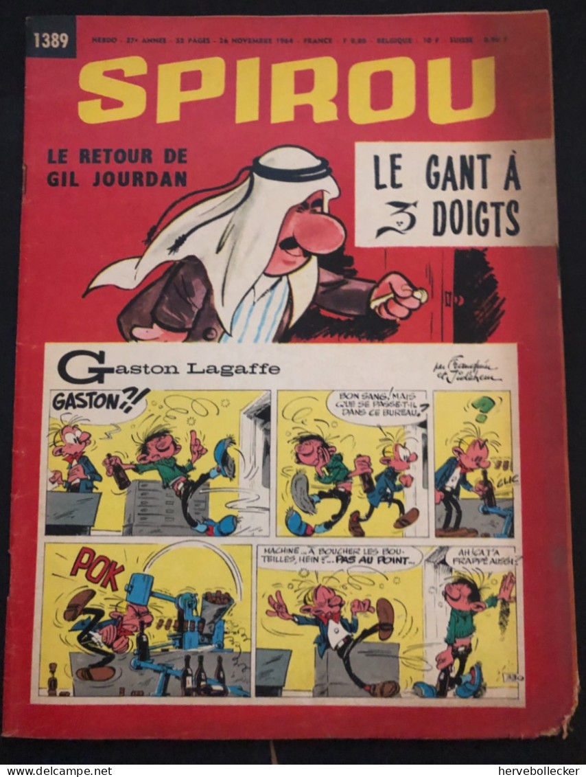 Spirou Hebdomadaire N° 1389 - 1964 - Spirou Magazine